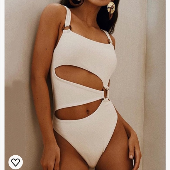 NWT Goodnight Macaroon Neon Green Cut-Out One-Piece Swimsuit Size Small - Picture 2 of 11